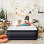 Simenmax Air Mattress Queen with Built in Pump, 18-Inch Raised Inflatable Blow up Camping Bed, Self-Inflating Portable Colchones Inflables